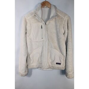 Patagonia Women's Medium Cream Full Zip Reversible Retro Outdoor Sherpa Jacket